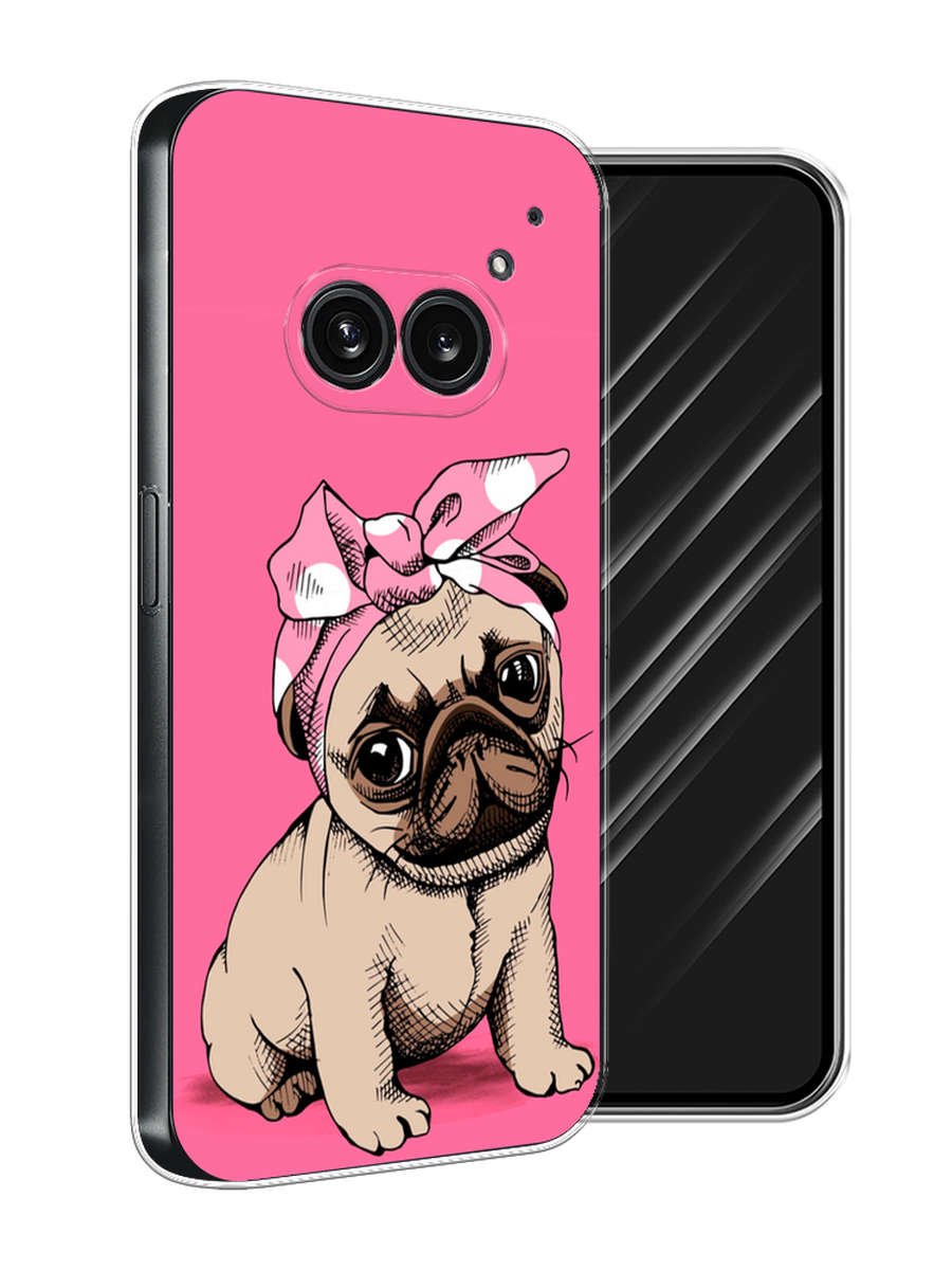

Чехол Awog на Nothing Phone 2a "Dog Pin-Up", Розовый;бежевый, 3300350-1