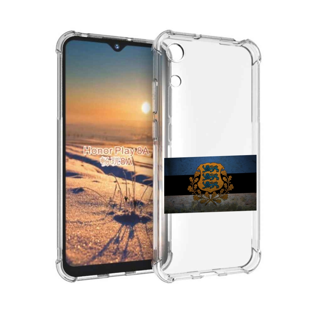 

Чехол бампер MyPads герб флаг эстонии-1 для Honor 8A, Прозрачный, Tocco