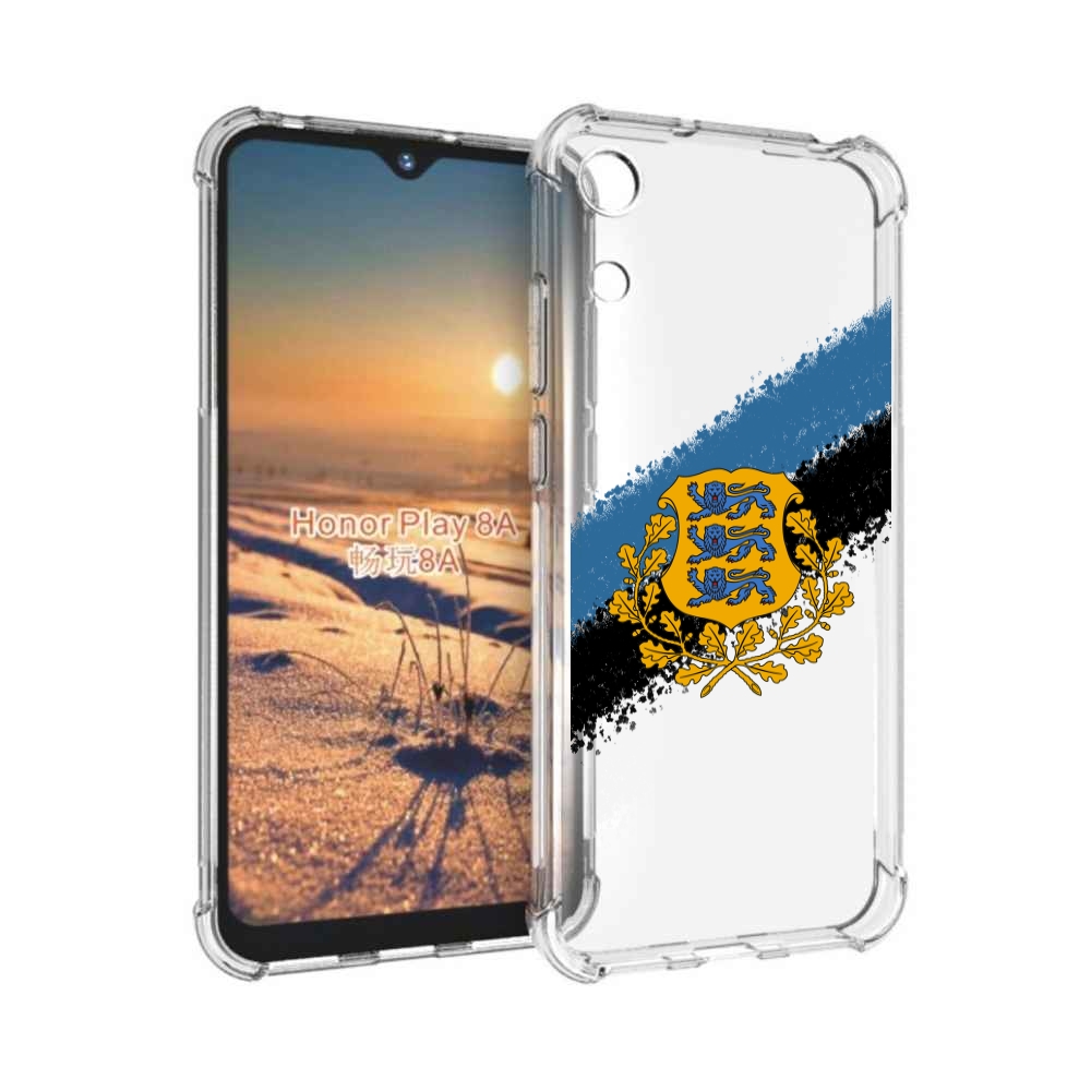 

Чехол бампер MyPads герб флаг эстонии-2 для Honor 8A, Прозрачный, Tocco