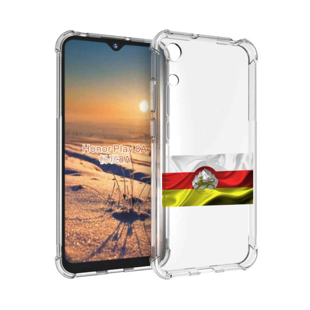 

Чехол бампер MyPads герб флаг южная осетия-1 для Honor 8A, Прозрачный, Tocco