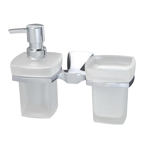 

Держатель дозатора и стакана WasserKRAFT Wern K-2589, Белый;хром