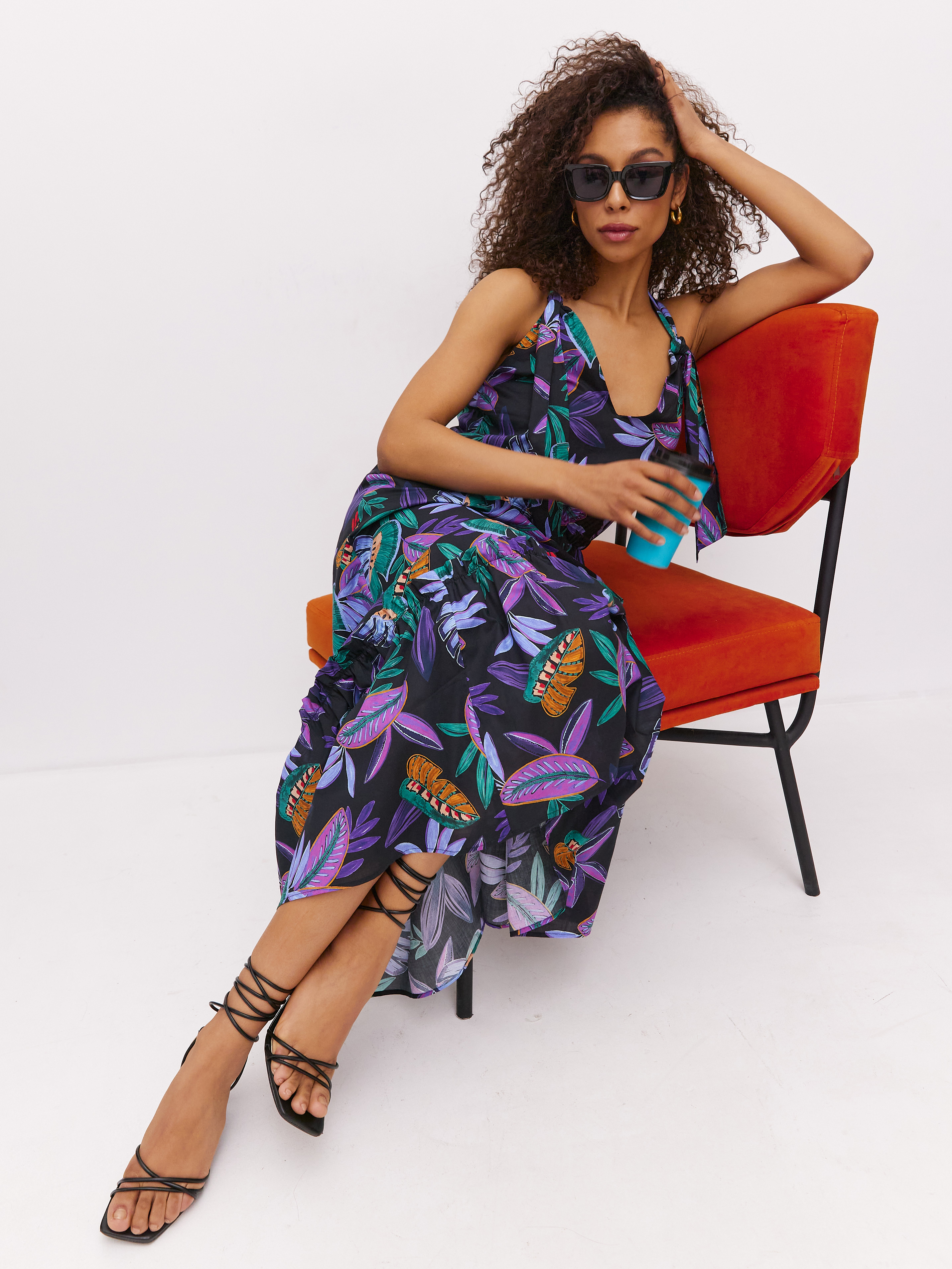 Платье женское TO BE ONE WADG-9 разноцветное 44 RU