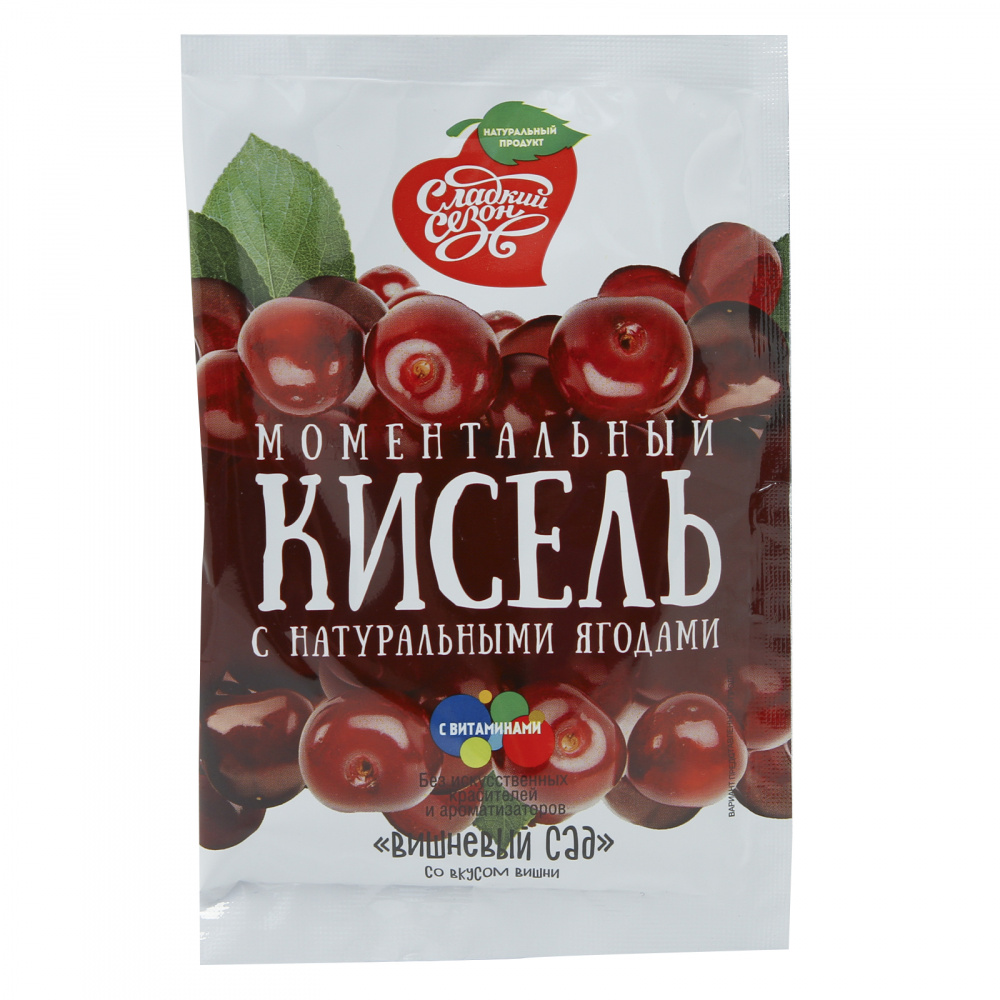 

Кисель Сладкий сезон "Моментальный со вкусом вишни", 30 г