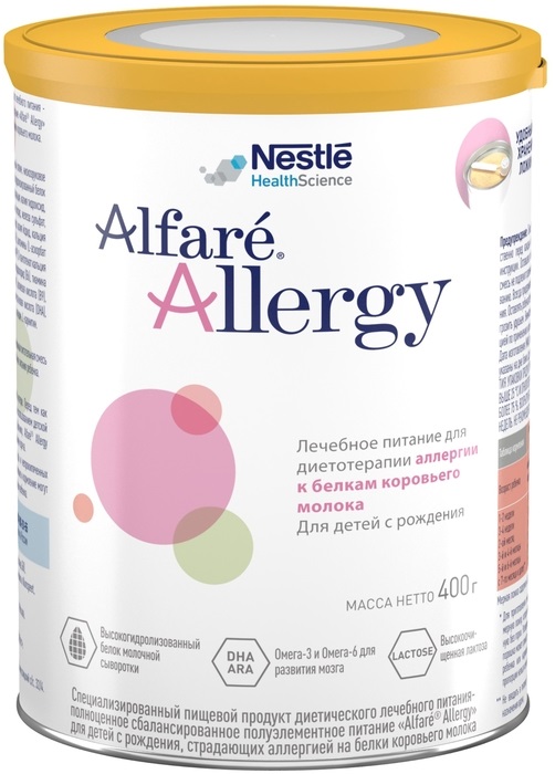 фото Молочная смесь alfare allergy от 0 до 12 мес. 400 г