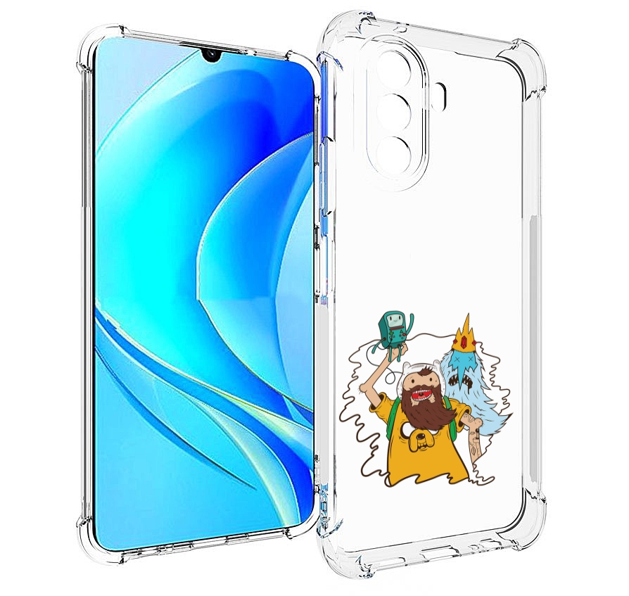 

Чехол MyPads время приключений старый Финн для Huawei Nova Y70 / Nova Y70 Plus, Прозрачный, Tocco