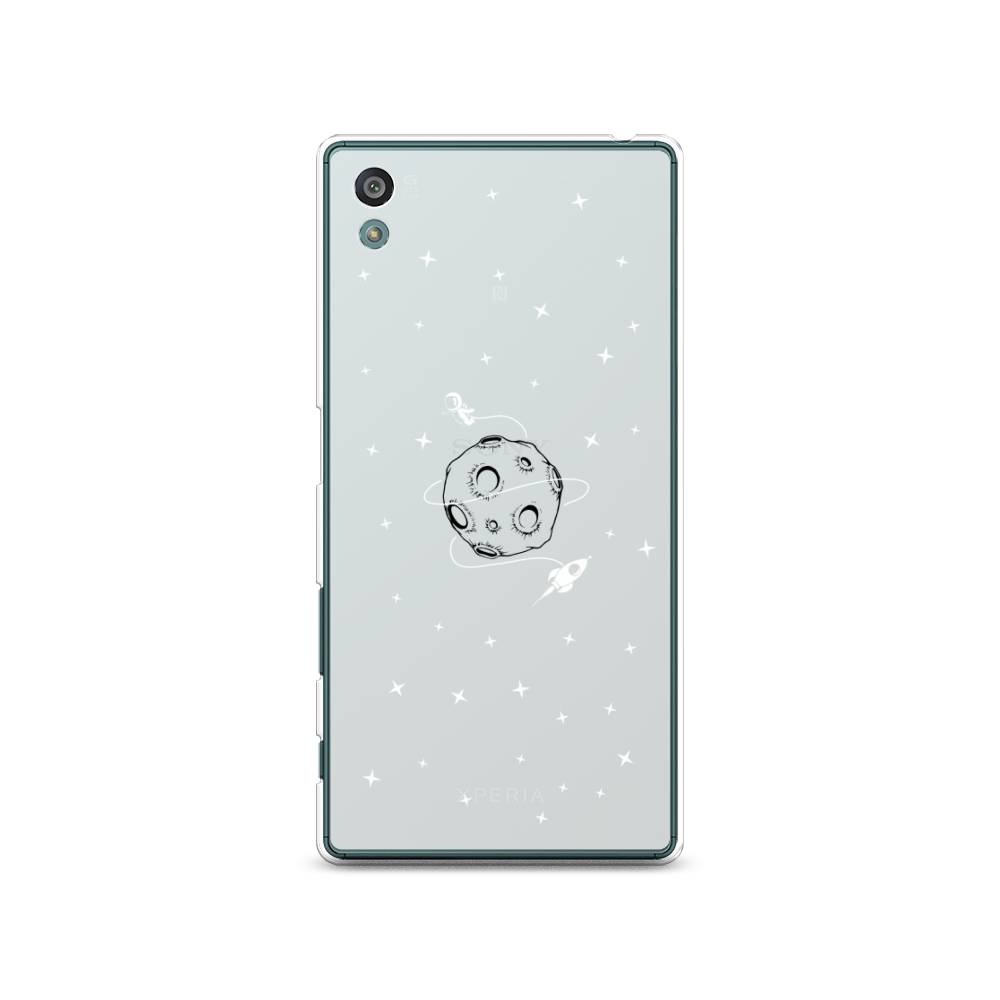 

Чехол на Sony Xperia Z5 (Z5 Dual) "Полет вокруг луны", Белый;серый;черный, 52150-2