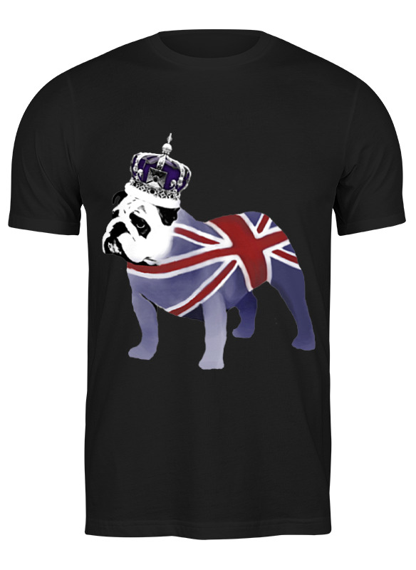 

Футболка мужская Printio English bulldog черная XL, Черный, English bulldog