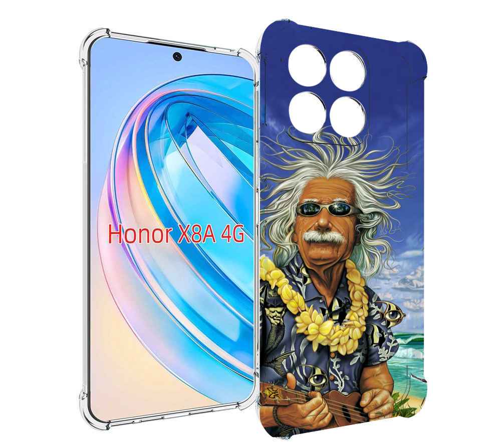 

Чехол MyPads энштейн на отдыхе для Honor X8a, Tocco
