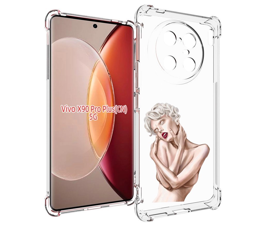 

Чехол MyPads Мигера женский для Vivo X90 Pro Plus, Прозрачный, Tocco