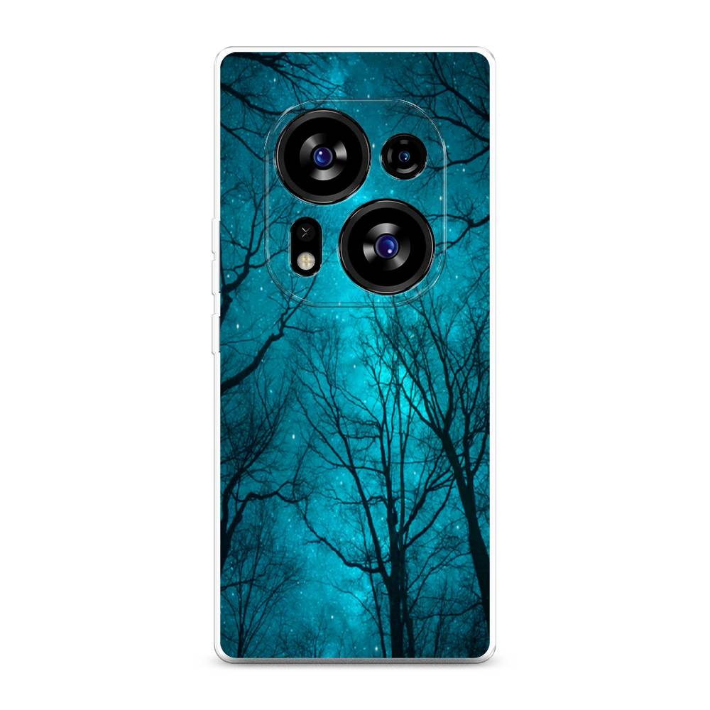 

Чехол Awog на Tecno Phantom X2"Сказочный лес", Черный;голубой, 303350-4