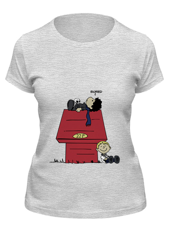 

Футболка женская Printio Шерлок (sherlock) серая XL, Серый, Шерлок (sherlock)