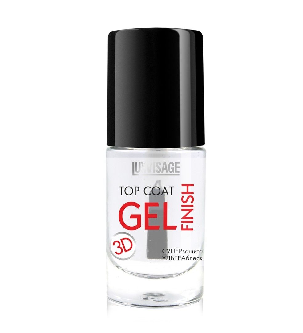 Топ-покрытие для ногтей Luxvisage Gel Finish с эффектом геля, 9 мл