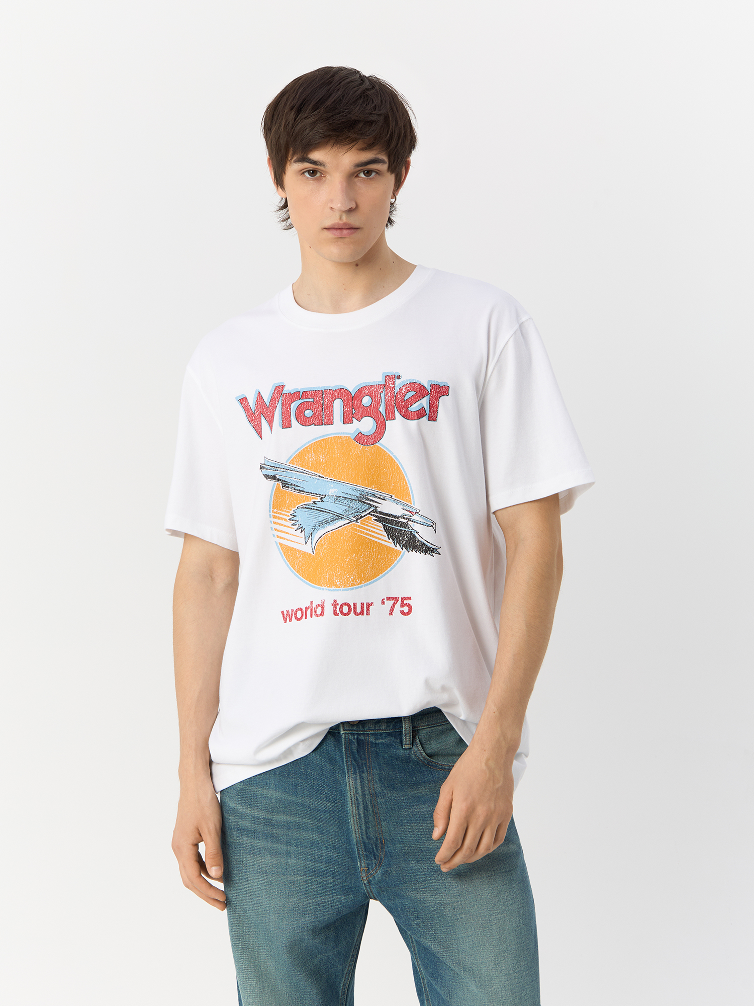 Футболка мужская Wrangler 112321258 белая 2XL