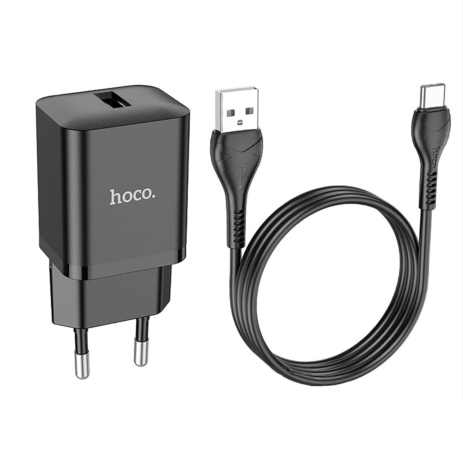 

Сетевое зарядное устройство Hoco 213943 type-c 1xUSB 2 А черный, 213943