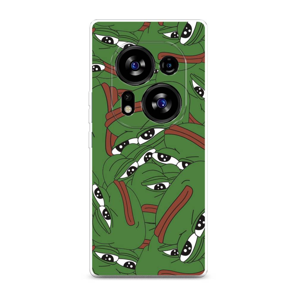 

Чехол Awog на Tecno Phantom X2"Печальный frog", Зеленый;белый, 303350-9