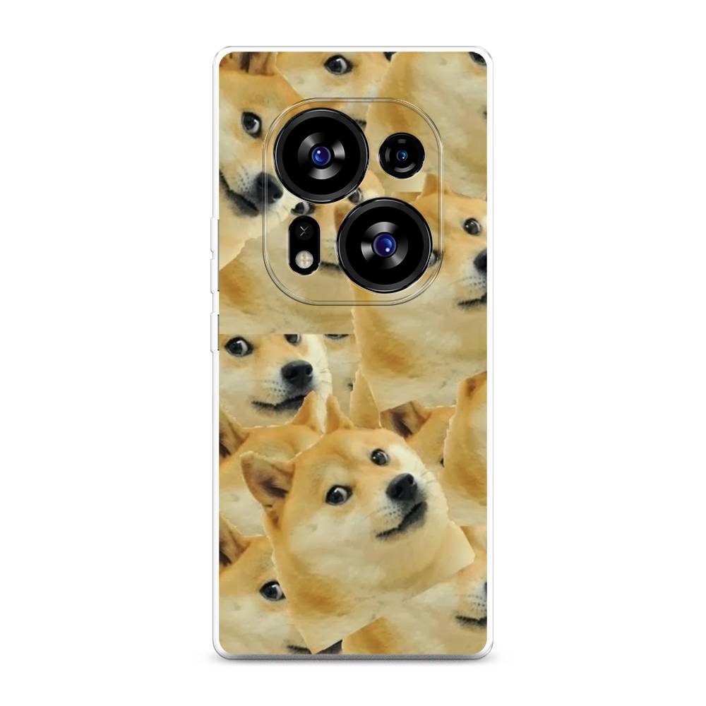 

Чехол Awog на Tecno Phantom X2"Собака-подозревака фон", Желтый;черный, 303350-9