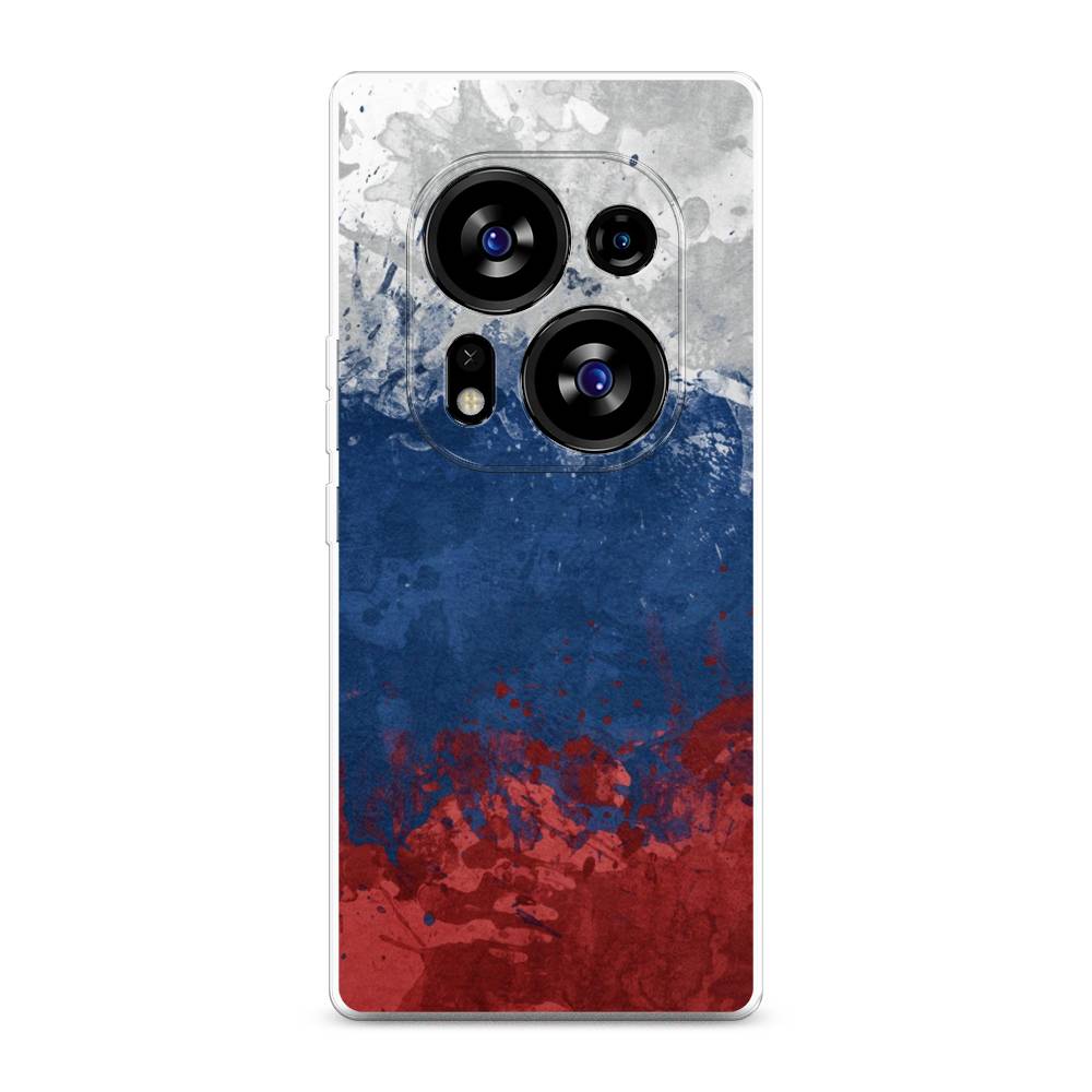 

Чехол Awog на Tecno Phantom X2"Флаг России неровный", Белый;синий;красный, 303350-5