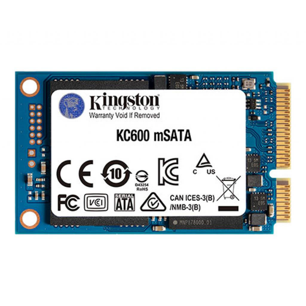 SSD накопитель Kingston KC600 mSATA 256 ГБ (SKC600MS/256G)