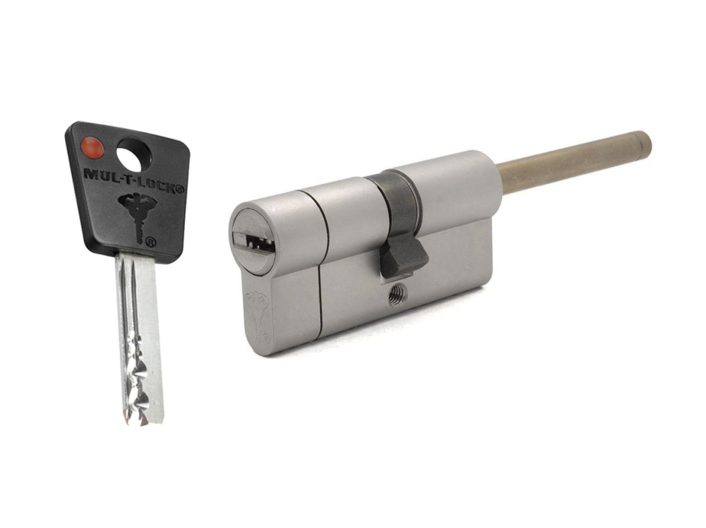 

Цилиндр Mul-t-lock 7x7 B-S ключ-шток (размер 50х31 мм) - Никель, Флажок, Серебристый
