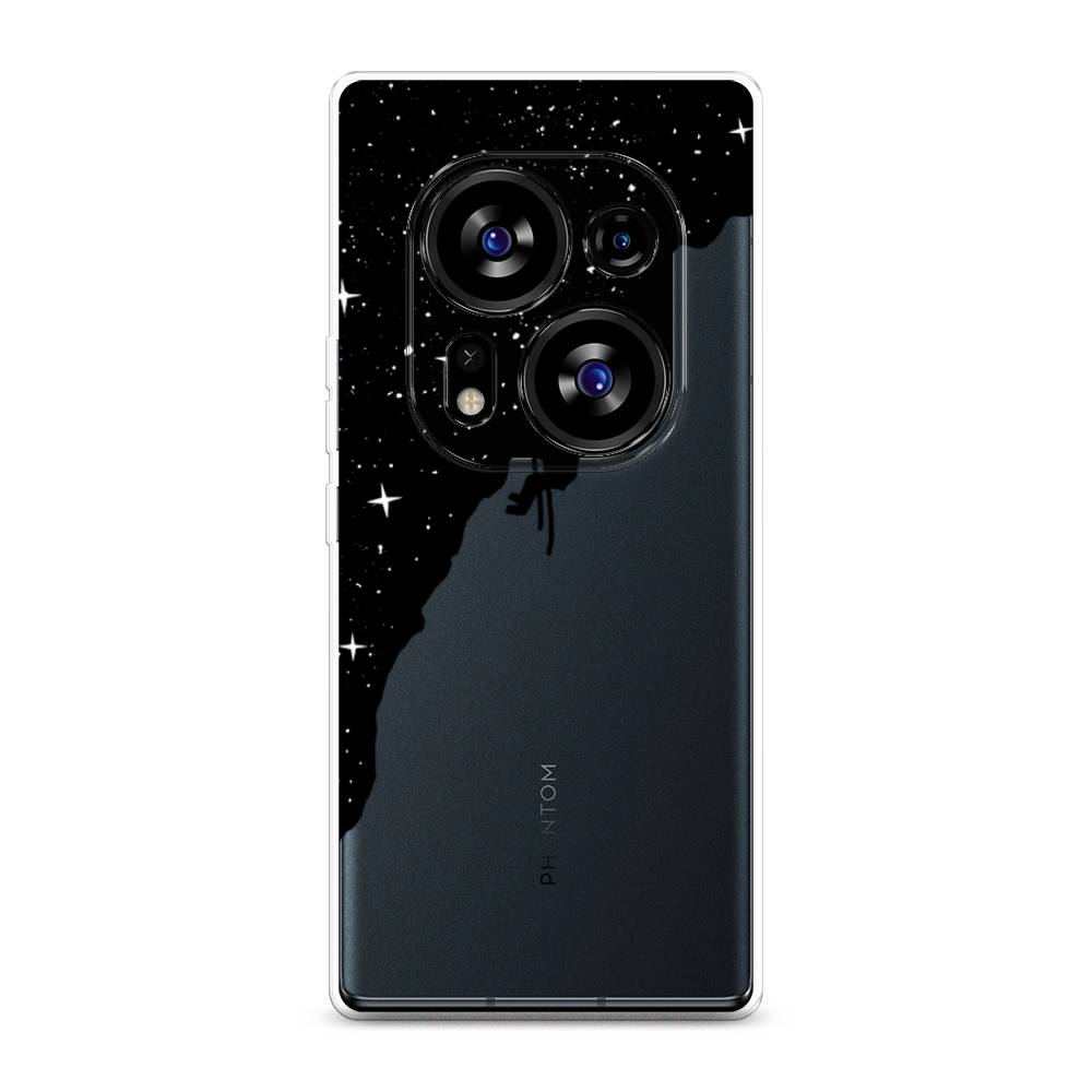 

Чехол Awog на Tecno Phantom X2"Скалолаз в космосе", Черный;белый;бежевый, 303350-4