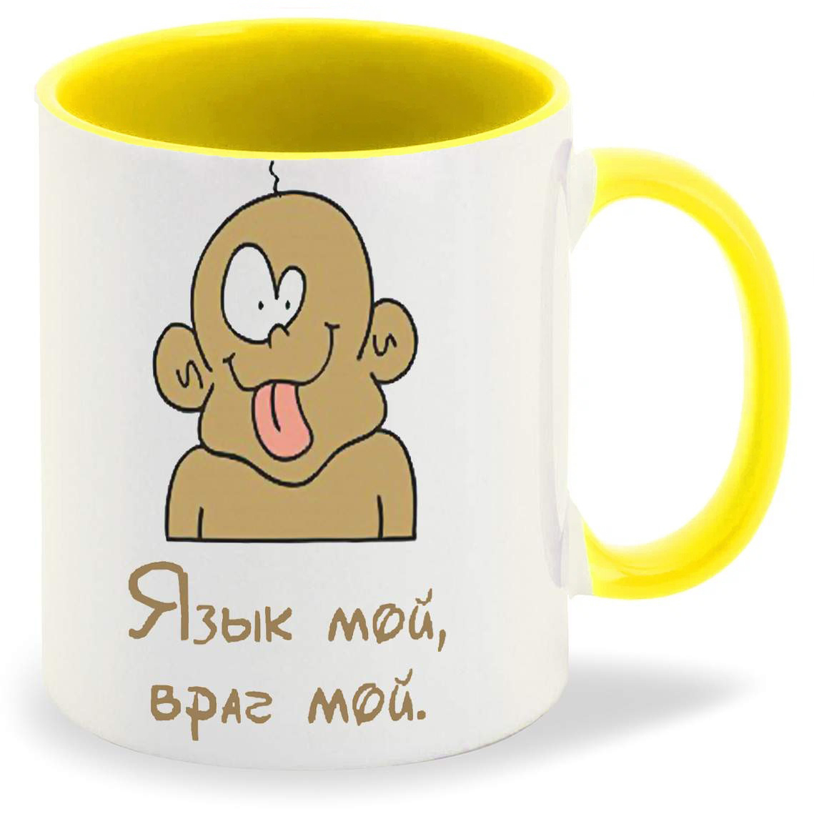 

Кружка CoolPodarok Язык мой враг мой