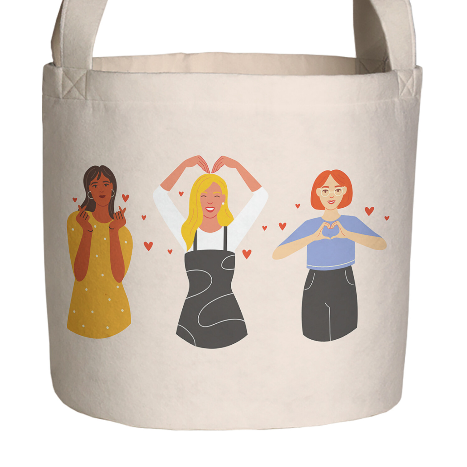 

Корзина для игрушек и белья, мягкий органайзер JoyArty Признание в любви 35х35 см, Признание в любви