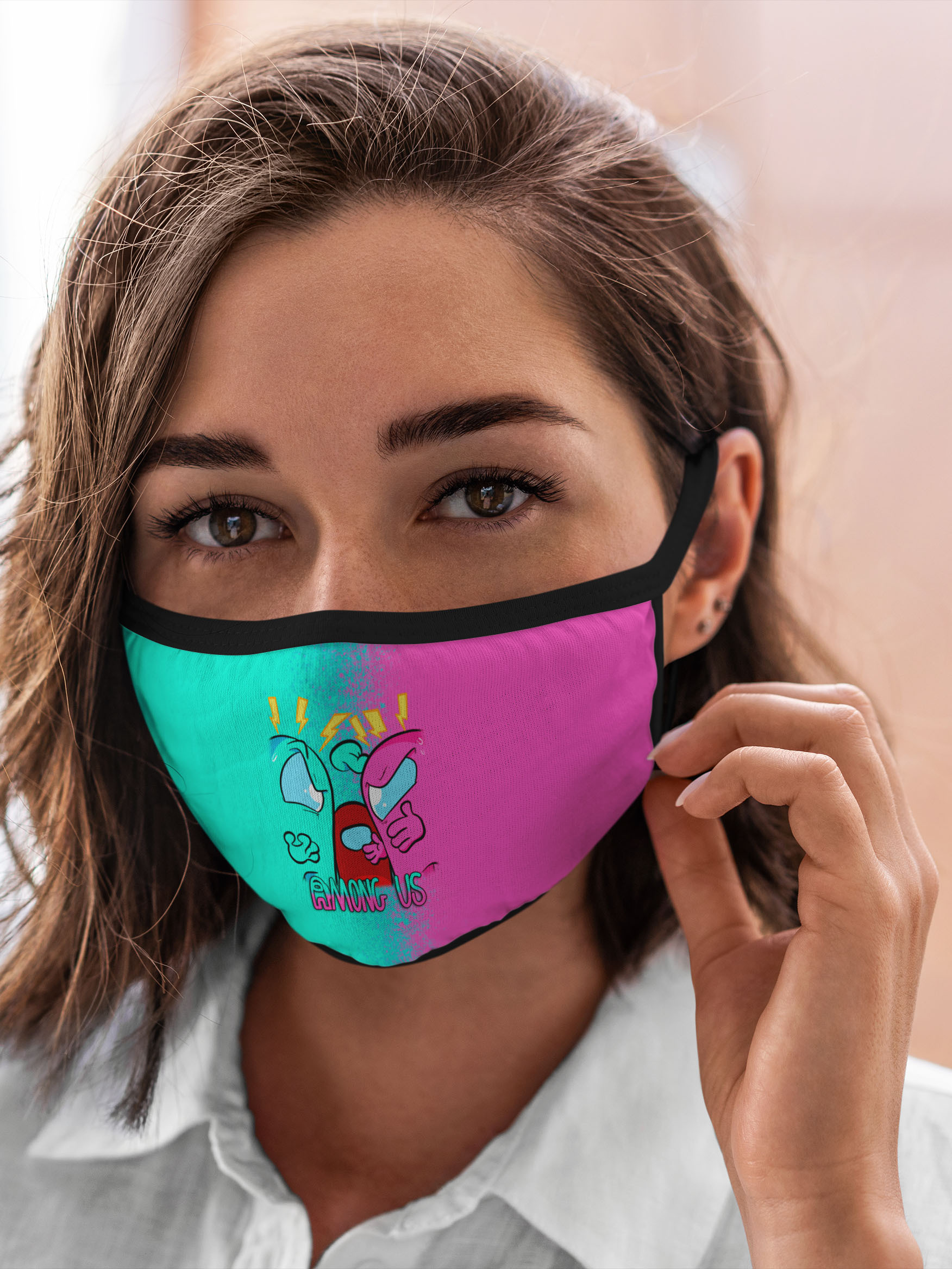 

Многоразовая маска унисекс Burnettie Among Us, Разноцветный, Among Us
