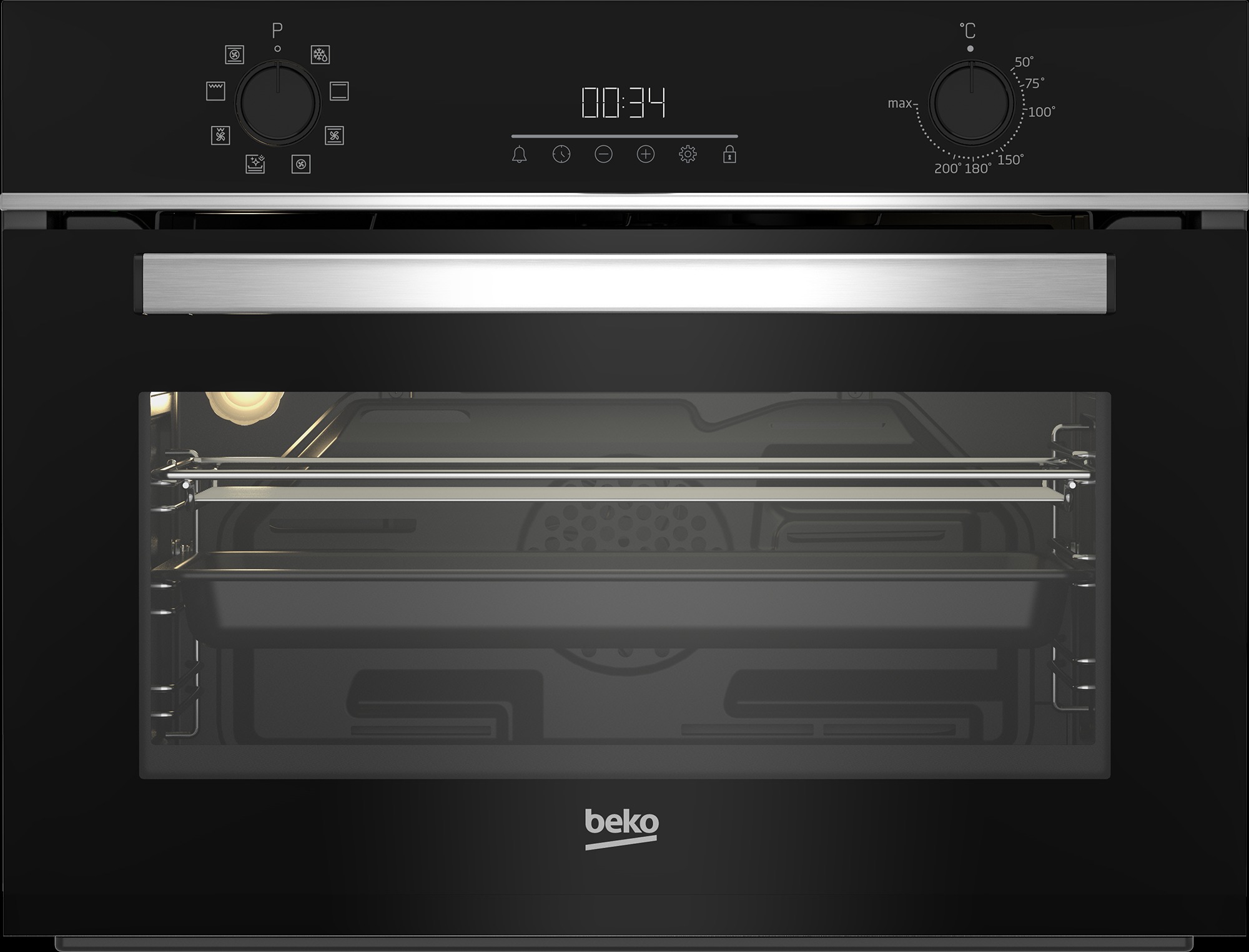 

Встраиваемый электрический духовой шкаф Beko BBCM13300X черный, BBCM13300X