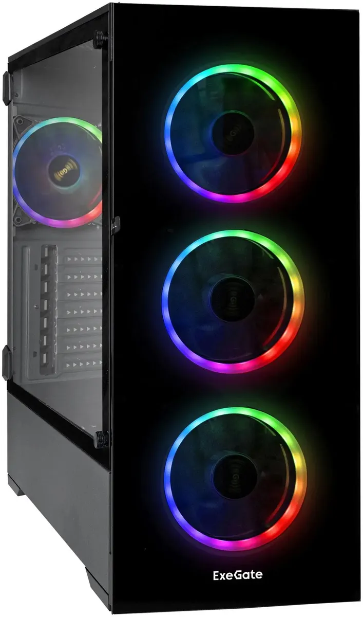 

Корпус для компьютера ExeGate i3 MAX без БП, black