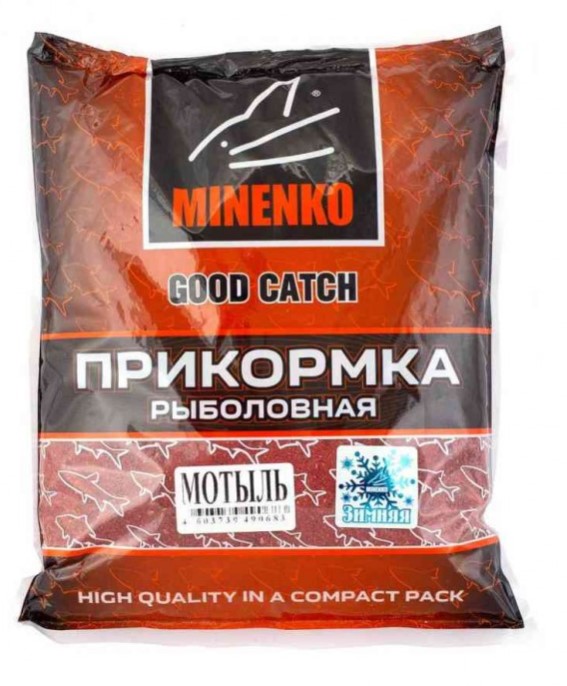 

Прикормка Minenko Good Catch Зимняя 700 г, мотыль, Good Catch Зимняя