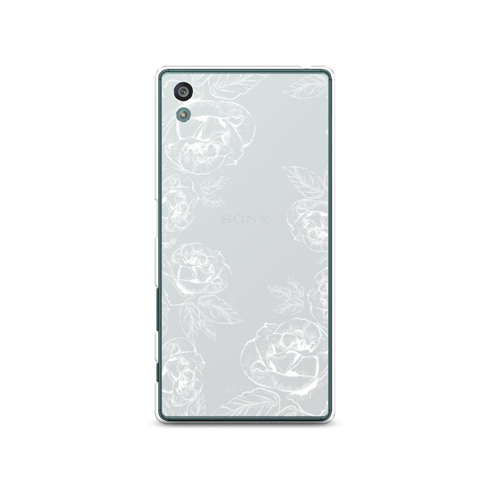 

Чехол на Sony Xperia Z5 (Z5 Dual) "Розы графика", Черный;серый, 52150-2