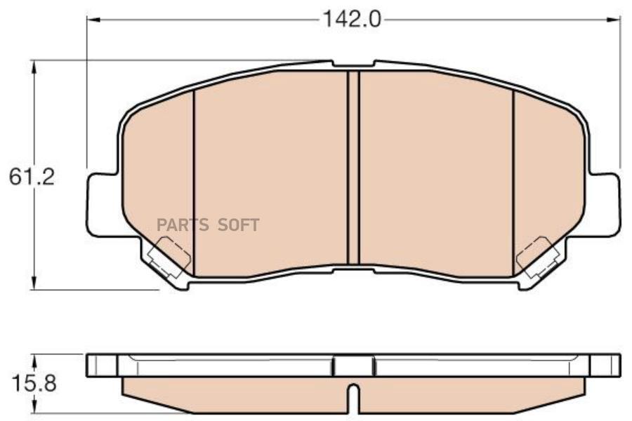 

Тормозные колодки ZFR передние gdb3562zfr