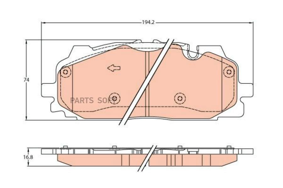 

Тормозные колодки ZFR передние gdb2158zfr