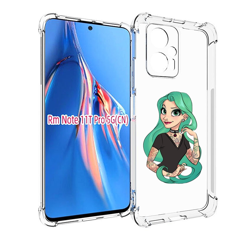 

Чехол MyPads рапунцель-в-тату женский для Xiaomi Redmi Note 11T Pro / 11T Pro Plus / Po..., Прозрачный, Tocco