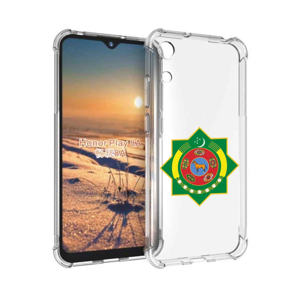 

Чехол бампер MyPads герб-туркменистан для Honor 8A, Прозрачный, Tocco