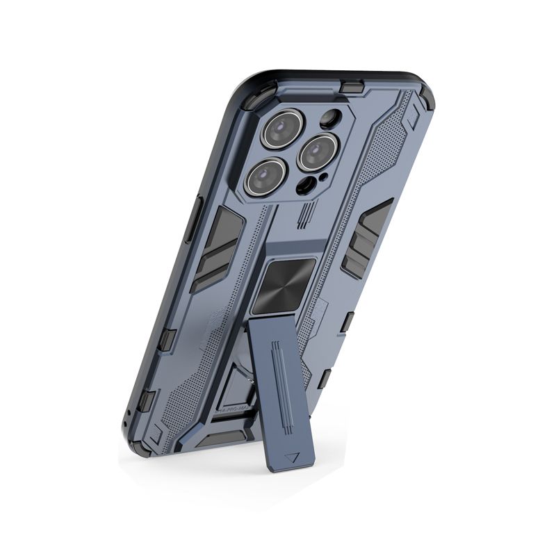 Противоударный чехол с подставкой Transformer для iPhone 14 Pro Max (синий)