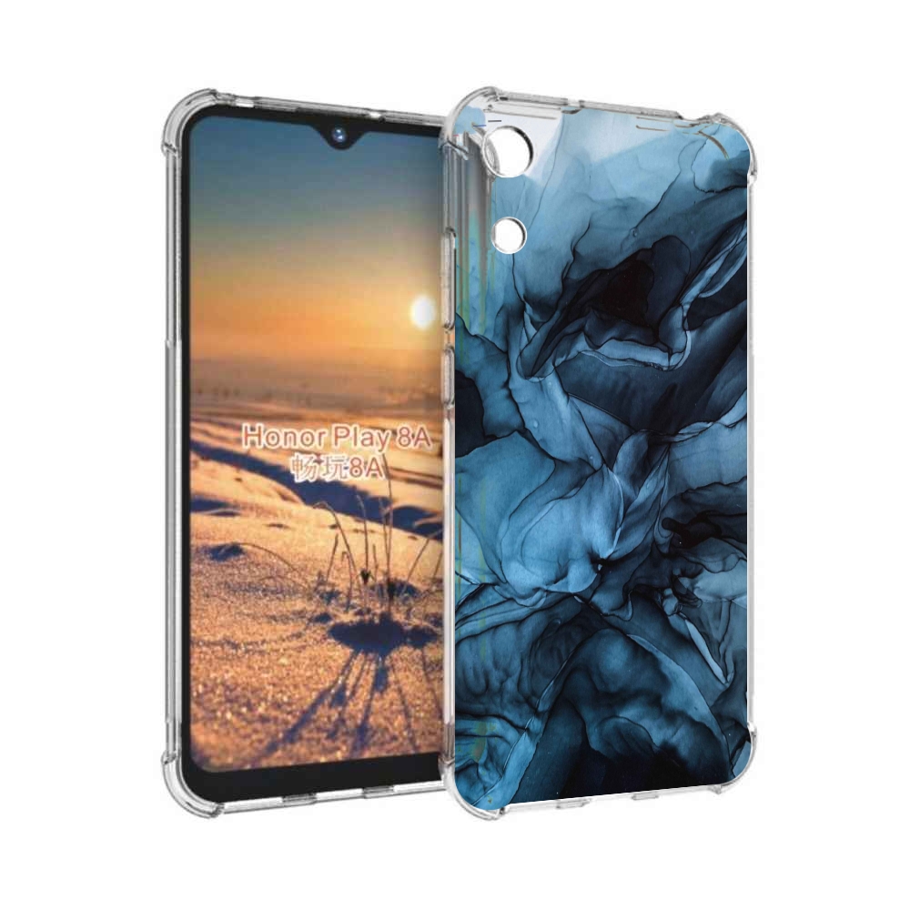 

Чехол бампер MyPads голубой дымок для Honor 8A, Прозрачный, Tocco