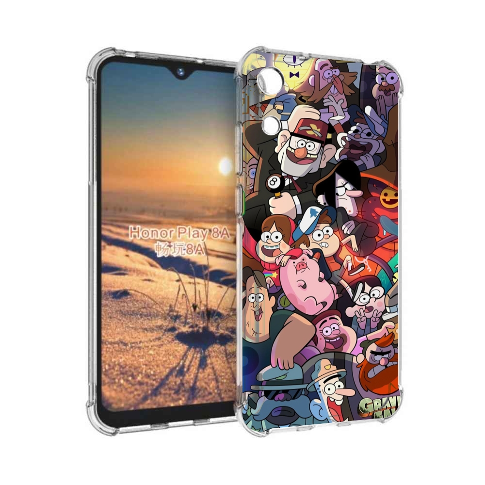 

Чехол бампер MyPads гравити-фолз для Honor 8A, Прозрачный, Tocco