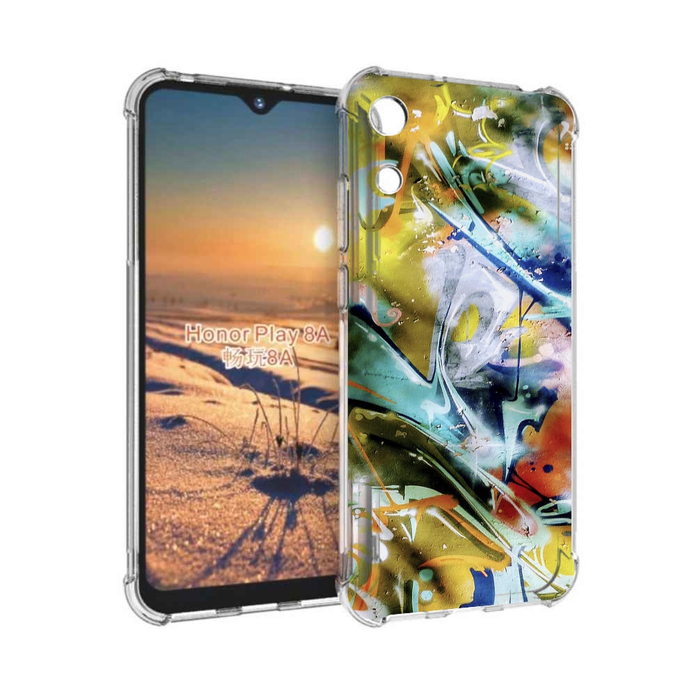 

Чехол бампер MyPads граффити-хаос для Honor 8A, Прозрачный, Tocco
