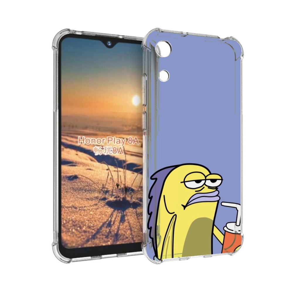 

Чехол бампер MyPads грусная-рыба-из-спанч-боба для Honor 8A, Прозрачный, Tocco