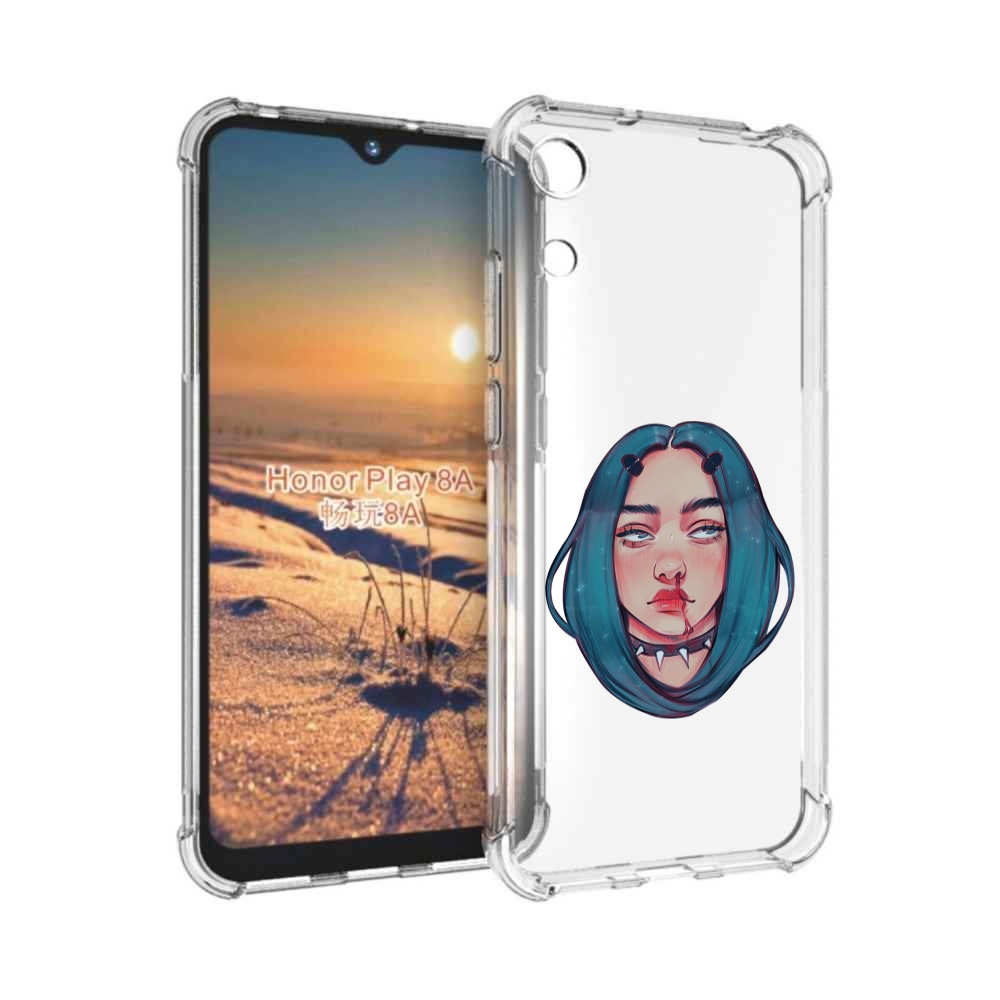 

Чехол бампер MyPads грустная-девушка-с-синими-волосами для Honor, Прозрачный, Tocco