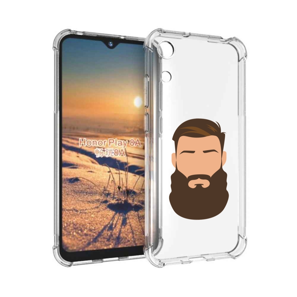

Чехол бампер MyPads густая-борода для Honor 8A, Прозрачный, Tocco