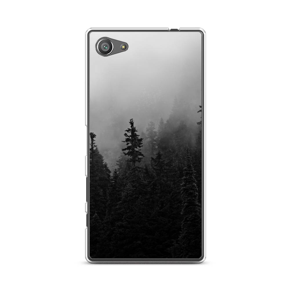 

Чехол для Sony Xperia Z5 compact "Туманный лес", Серый;черный, 52250-2