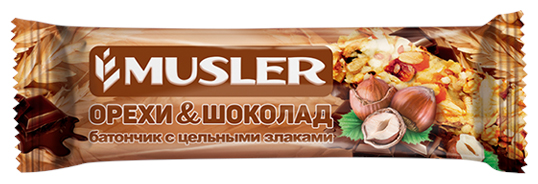 

MUSLER Батончик мюсли MUSLER 30 гр Орешки шоколад