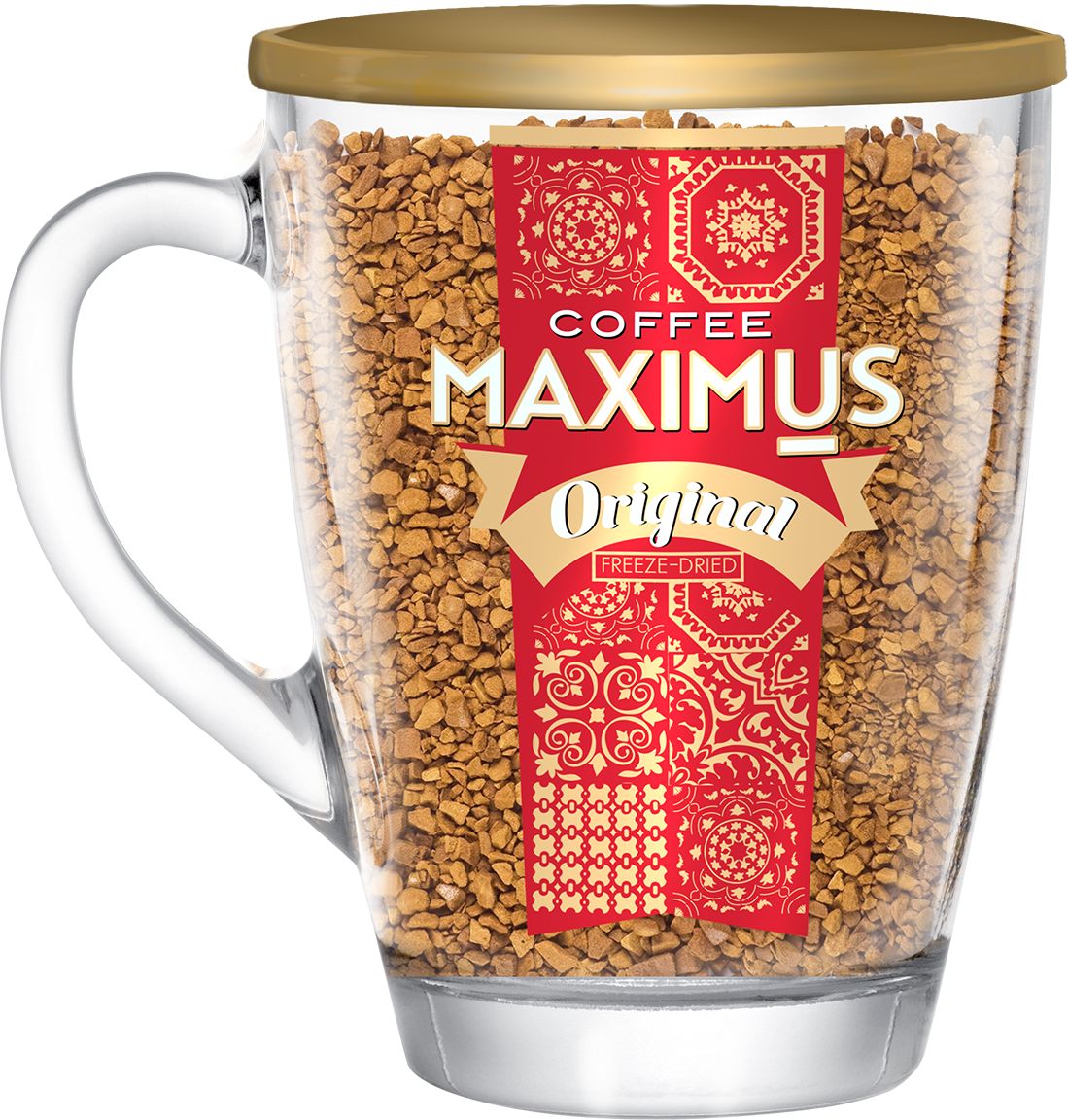 Кофе растворимый Maximus Original в стеклянной кружке, 70 г х 2 шт