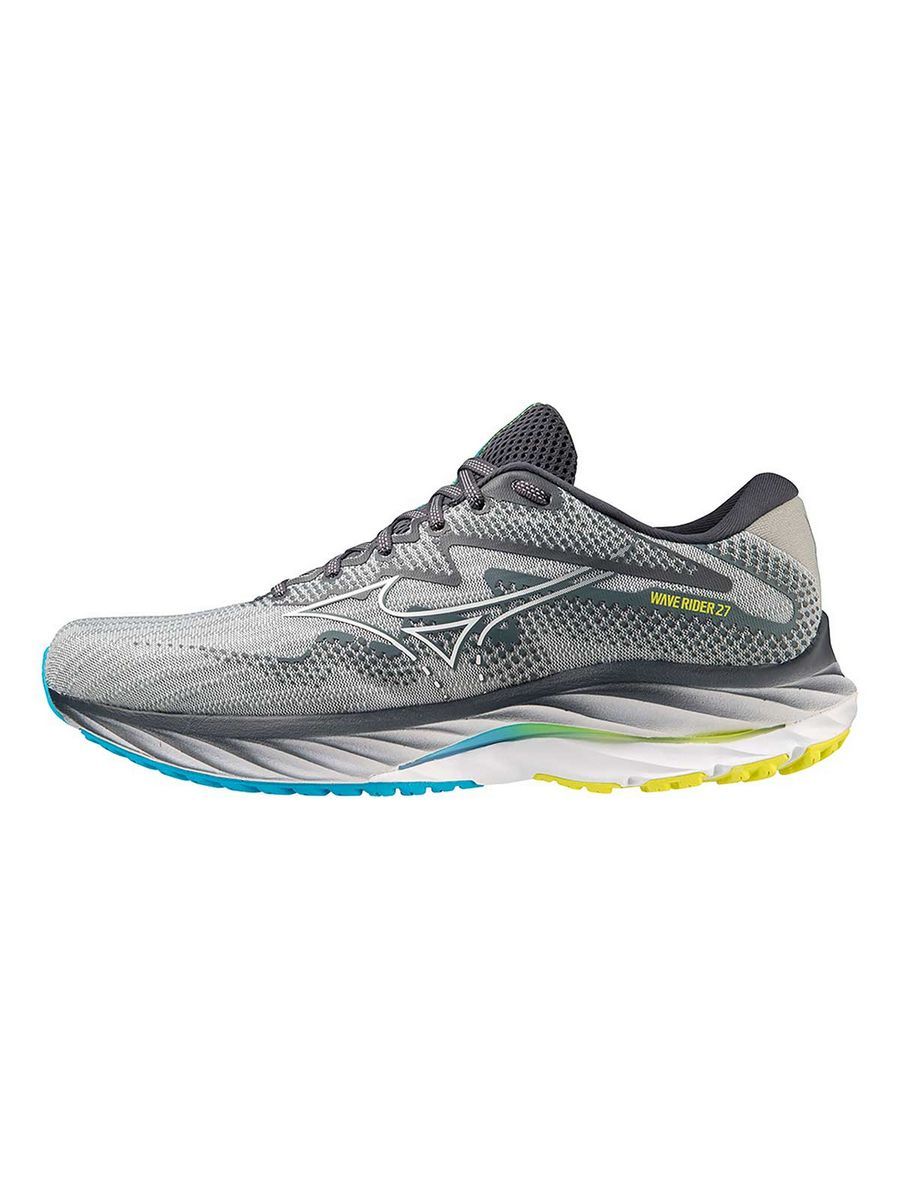 

Кроссовки мужские Mizuno Wave Rider 27 серые 42.5 EU, Серый, Wave Rider 27