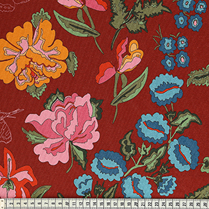 

Трикотажное полотно MEZfabrics Nordic Garden Dream ширина 148-150см MEZ J131939 (03002), Красный, 03002