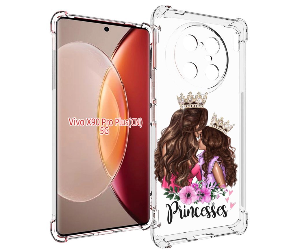 

Чехол MyPads Принцессы женский для Vivo X90 Pro Plus, Прозрачный, Tocco
