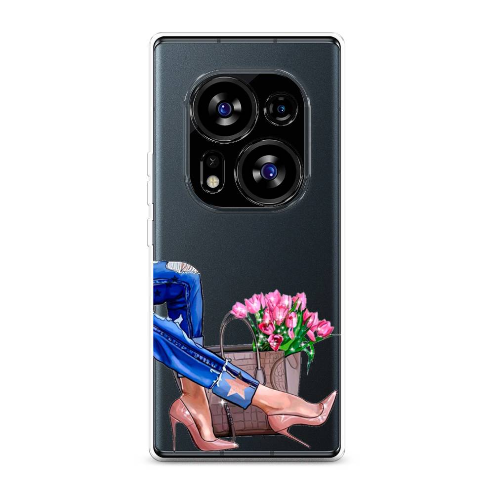 

Чехол Awog на Tecno Phantom X2"Каблучки", Синий, 303350-7