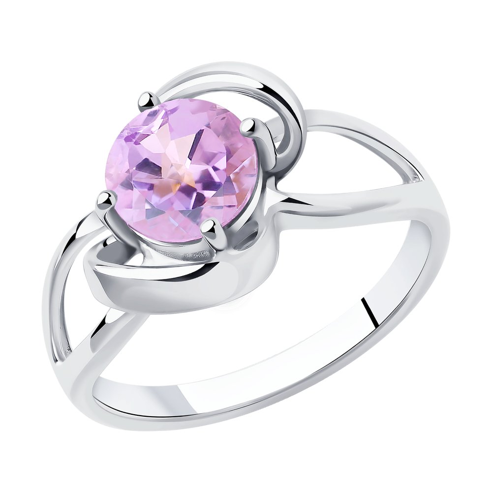 

Кольцо из серебра с аметистом р. 19 Diamant 94-310-00606-2, 94-310-00606-2